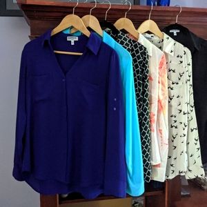 Express Portofino Blouse Bundle sz L